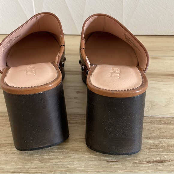 J Crew Brown Leather Clogs - Picture 4 of 6